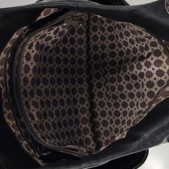 Brighton Black Leather Shoulder Bag Double Strap - Picture 14 of 15